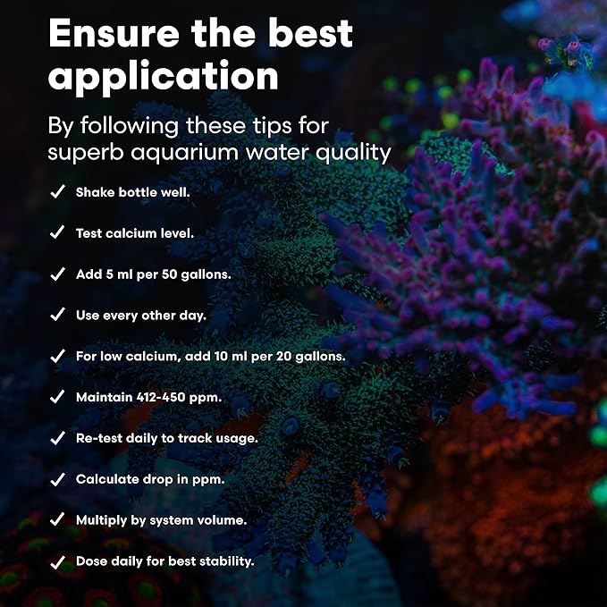 Brightwell Aquatics Calcion - Concentrated Ionic Calcium Supplement for Reef & Saltwater Aquariums Supports Coral Growth Aragonite Formation No Phosphate, 1L