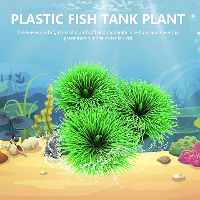 Tyenaza Fish Breeding Grass, Aquarium Fish Tank Plastic Plants Ornamental Fish Betta Resting Spawning Bed Plastic Aquarium Plants Fish Tank Supplies