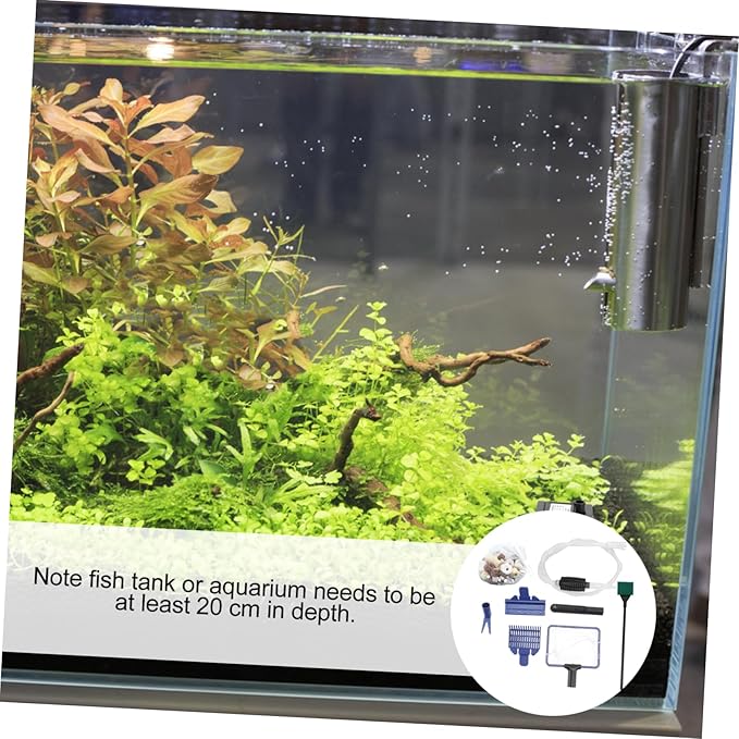 Sosoport 1set Fish Tank Water Changer Siphon Kit Sand Cleaner Tool Professional Aquarium Cleaning for Tanks Cup Materials Multi-Scene Use