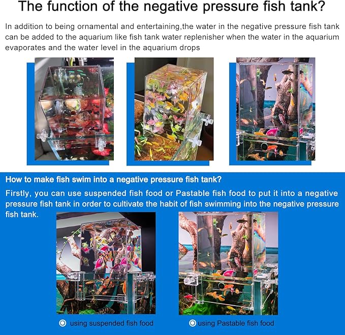 Negative Pressure Aquarium Fish Tank Cool Fish Tank Aquarium Water replenishers Water Level auto-Refill Maintenance