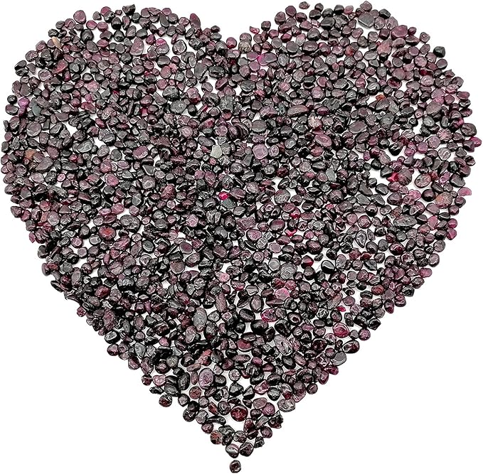 335g Assorted Garnet Quartz Crystals Rocks Garnet Crushed Crystal Quartz Tumbled Rocks and Crystals