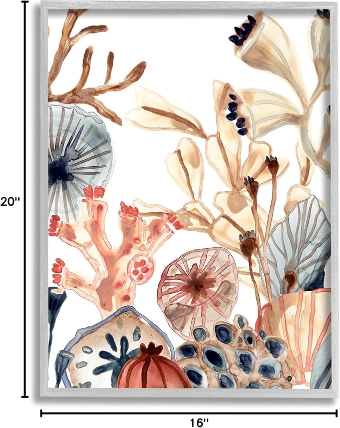 Stupell Industries Ocean Floor Aquatic Life Sand Dollars Kelp Coral