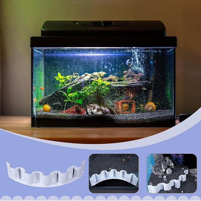 Aquarium Substrate Divider - Fish Tank Sand Screen | Fish Tank Gravel Separator | Fish Tank Gravel Separator Fence, Decorative Landscaping Board, Designed for Sand, Water Grass, and Mud Isolation