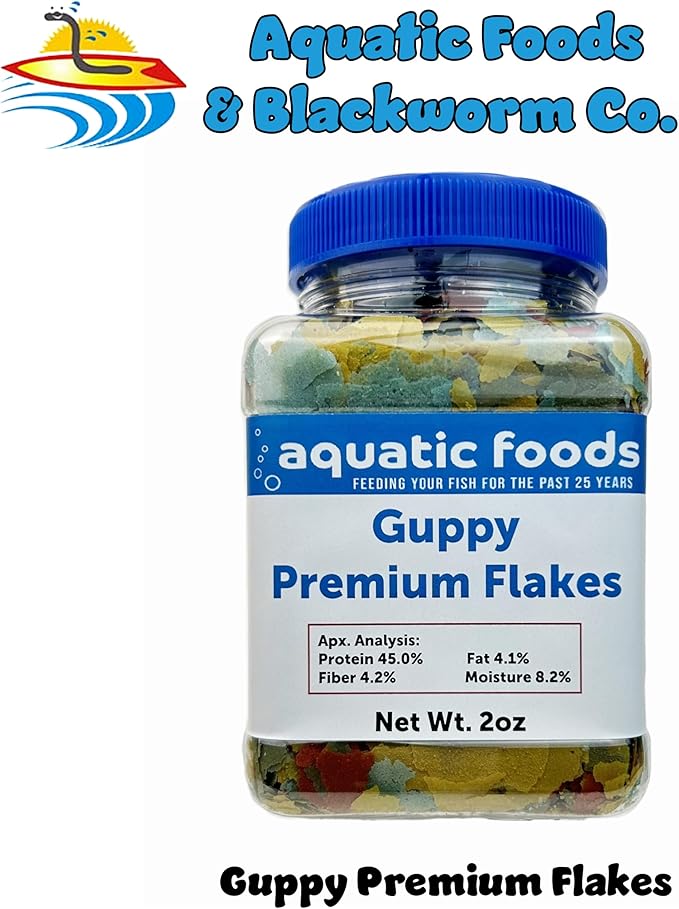 Premium Guppy and Endler Flake Food Also for Tetras, Zebras, All Nano and Micro Fish Also Pellet Mix, Wafer Mix Included…2oz