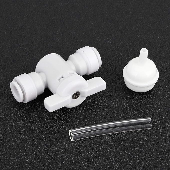 Zerodis Aquarium CO2 Generator, DIY Aquarium Planted CO2 System Kit Tube Valve Guage Bottle for Aquarium Moss Plant