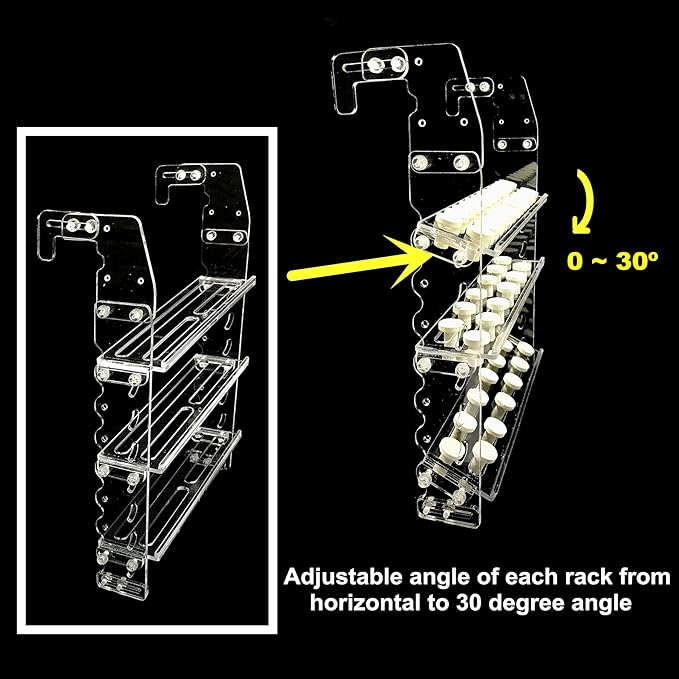 Vertical Frag Rack Holds up to 84 Coral frag Plugs Hang on Back (Large)