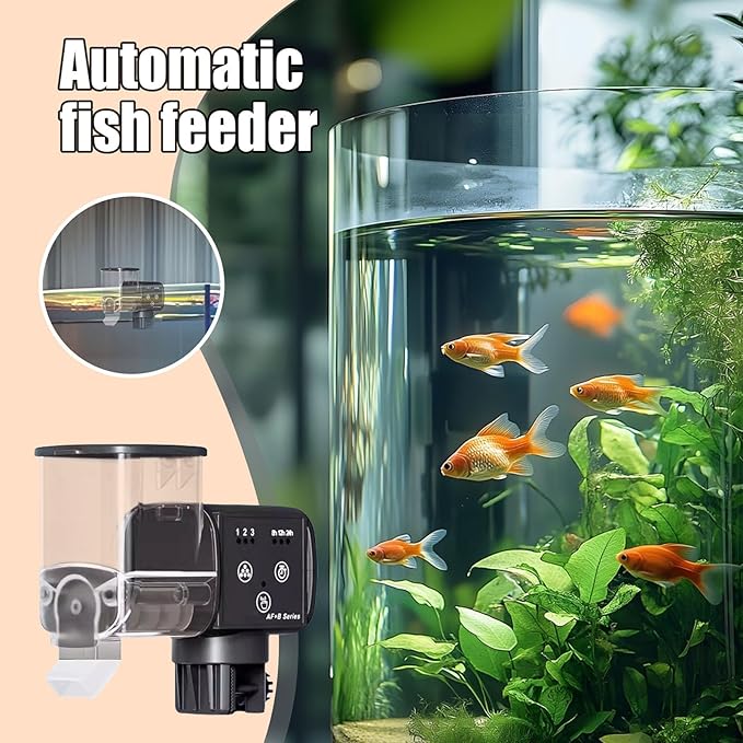 Aquarium Fish - Automatic Waterproof Food Dispenser with Timer, Automatic Fish Feeder | for Travel, Pond, Home, Holiday, Weekend, Betta, Turtle