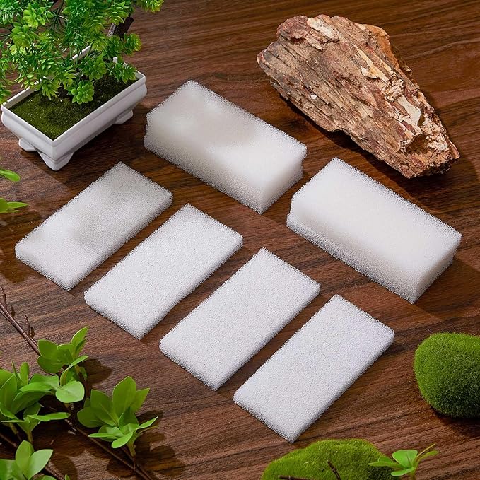Nosiny 10 Pcs Filter Pad Compatible with Fluval U2 Underwater Sponge Aquarium Filter Media Replacement Accessories Compatible for Aquarium, Fish Tank