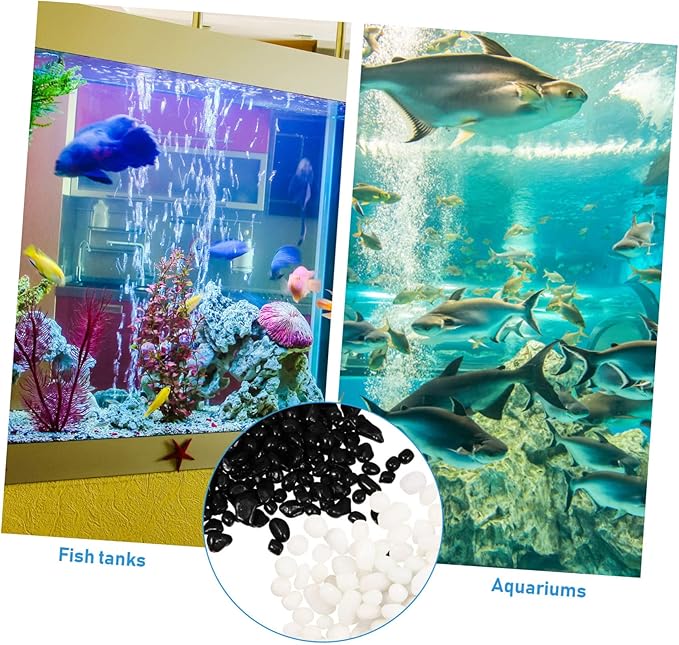Aquarium Bottom Sand Fish Tank Decorative Stone Large Ornament Natural Rainstone Non-Fading for Freshwater Aquarium