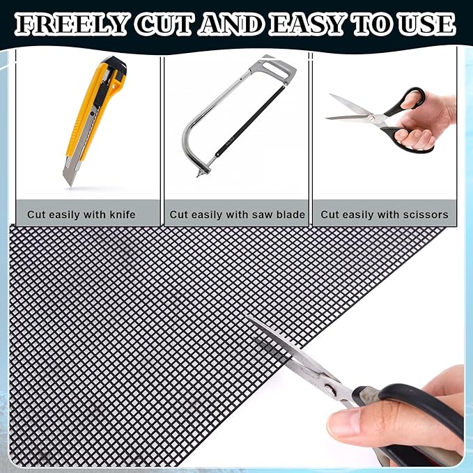 8Pcs Plastic Mesh Canvas Sheets Embroidery Aquarium Fish Tank Divider Plastic Grid Isolation Board Partition Net Pane Separator Filter Bottom Tray,20 Pcs Binding Bars Sliding Bars ,Crochet Projects