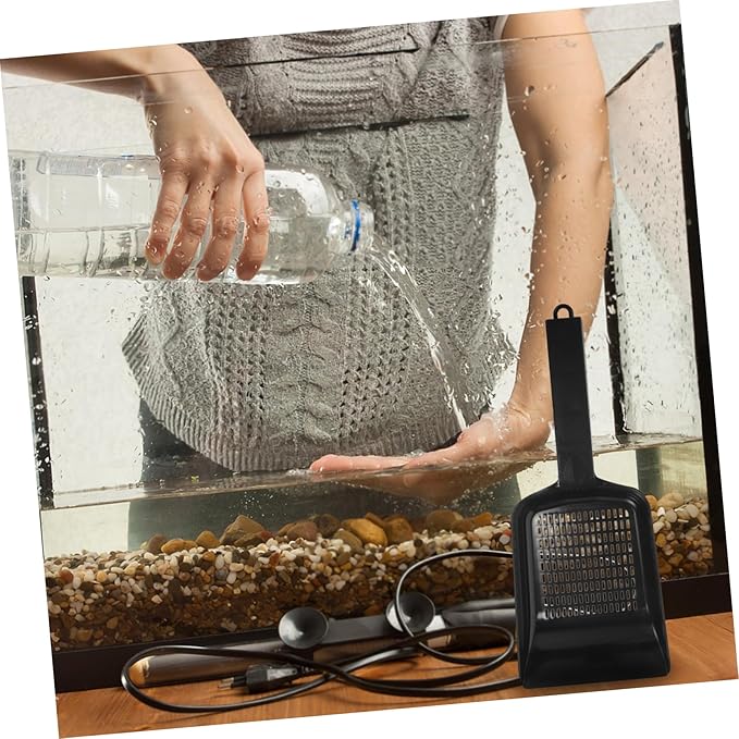 balacoo Aquarium Gravel Sand Shovel Cleaning Tool for Fish Tank Maintenance Efficient Sediment Removal Strainer Design for Easy Cleaning