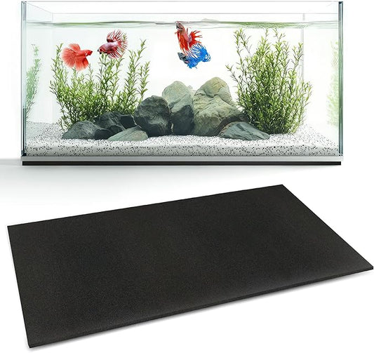 UNIFAMILY Aquarium Leveling Mat 20 Gallon, 25 X13 in Fish Tank Mat for Shock Absorbing, Waterproof Compressible Neoprene Mat, Heavy Weight Support Fish Tank Cushions Nonslip Aquarium Bottom Pad