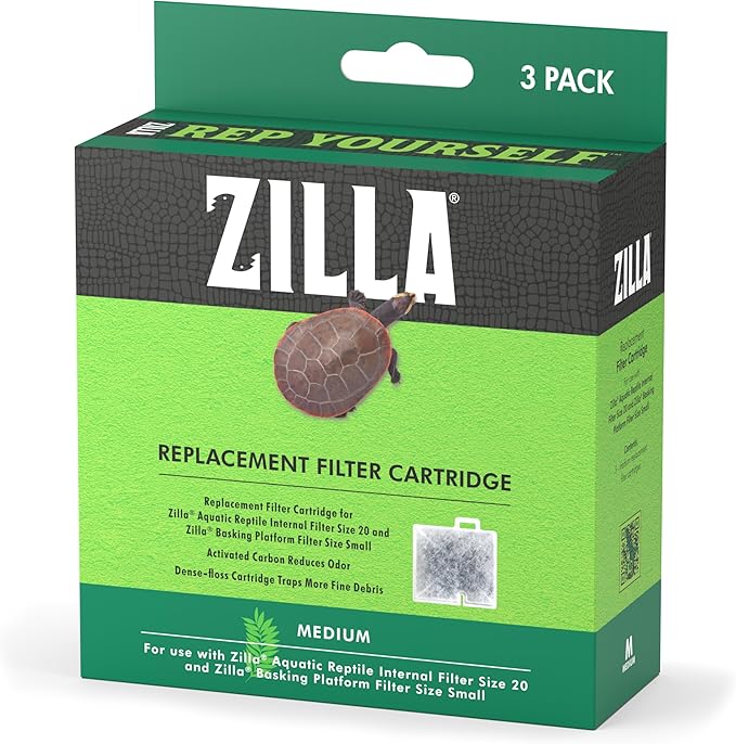 Zilla Replacement Filter Cartridges Medium, 3 Count ( Pack of 1)