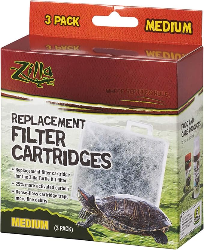 Zilla Replacement Filter Cartridges Medium, 3 Count (Pack of 2)