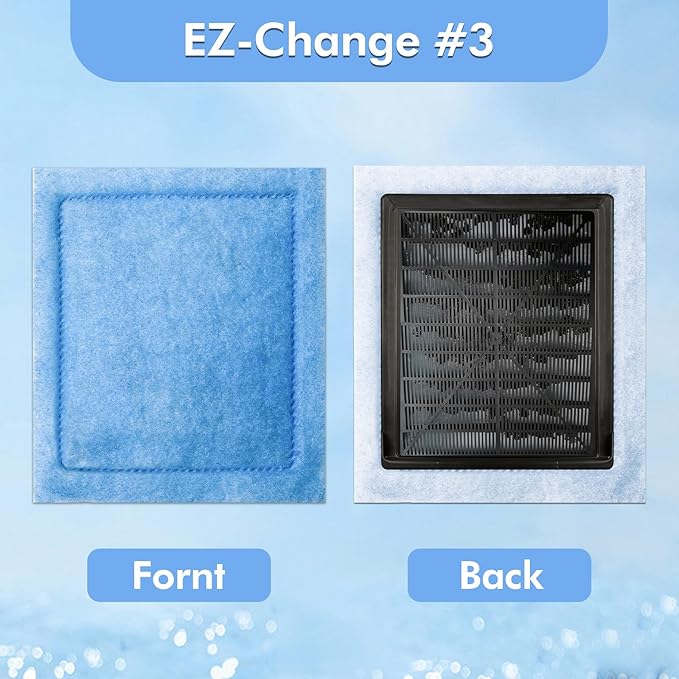 10 Pcs Aquarium Filter Cartridge Compatible with Aqua-Tech 20-40 & 30-60 Power Filters,Fish Tank Filters Replacement for Aqua Tech EZ-Change#3