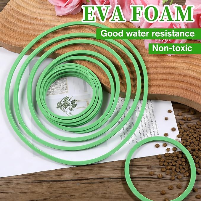 10 Pcs Fish Feeding Ring Set, 5 Sizes Floating Aquarium Feeding Ring, Round Feeder Rings Floating Plant Barrier Corral Rings Tank Accessories for Goldfish, Betta