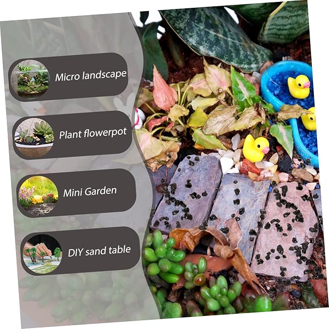 Yardwe 1bag Diorama Rock Decorative Stones for Landscape Pack of Natural Gravel for Sand Table Model Scenery and Aquariums for Microlandscape and Garden Decor