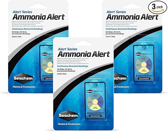 Seachem Ammonia Alert 1 Year Monitor (3 Pack)
