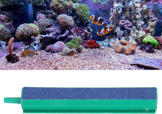 GLOGLOW Nan Air Stone Bar, Sand Bar for Aquarium, Efficient Bubble Release and Heat Dissipation, 20cm Long for Fish Tank Oxygenation Fish Tank and Accessories (Length 10cm)