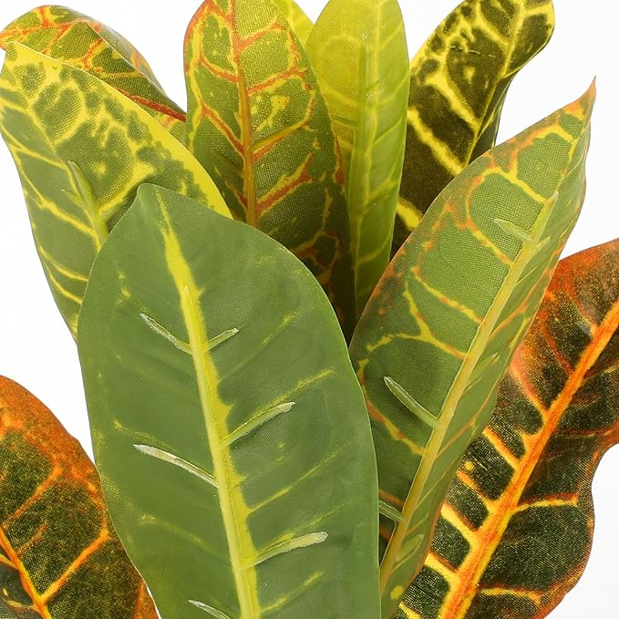 POPETPOP Reptile Plants Terrarium Plants: Fake Plant for Reptiles Aquarium Plants Terrarium Decor Reptile Tank Accessories Artificial Plant for Gecko Leopard Lizard Tortoise, 28.00X7.00X5.50CM