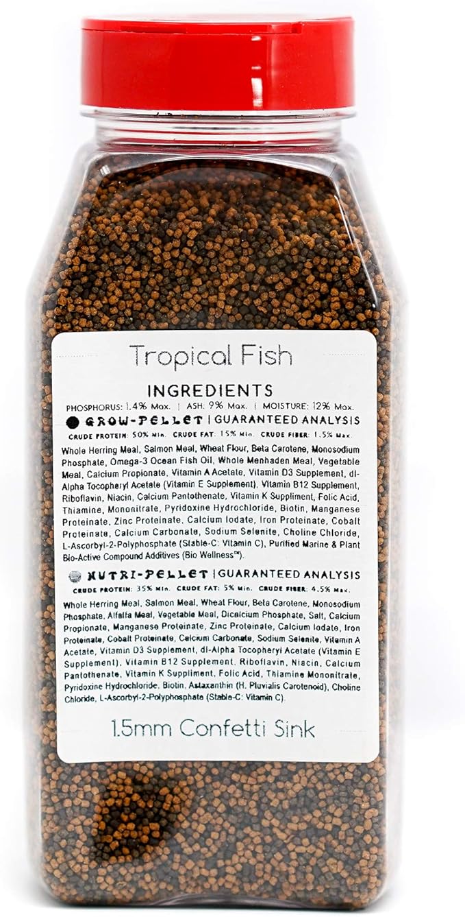 Tropical Fish Food 1 1/8 lb Bottle