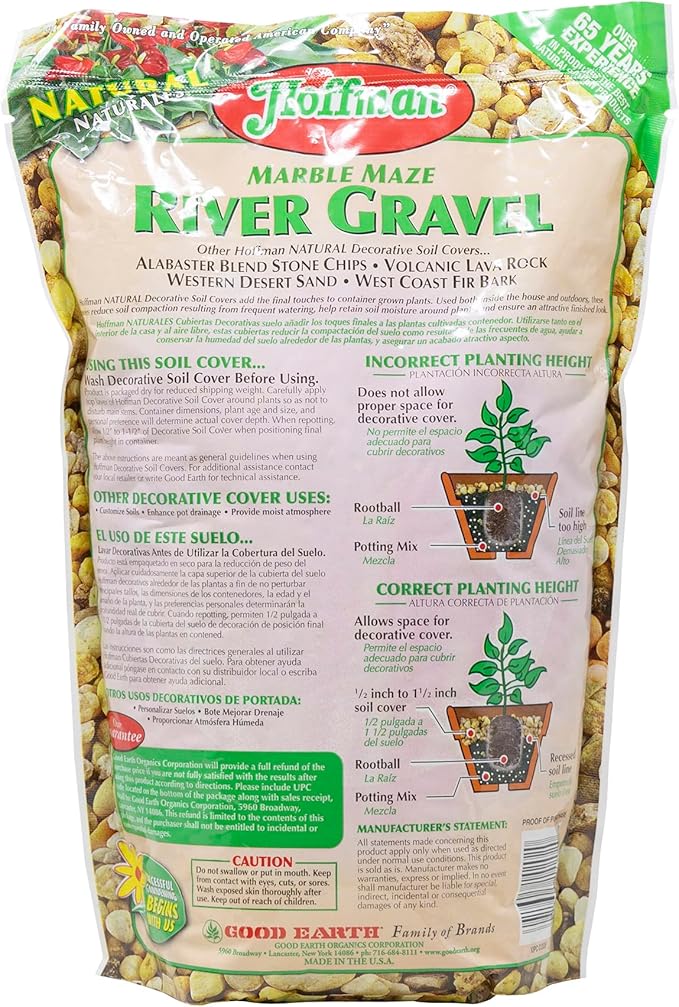 Hoffman 14202 Marble Maze River Gravel, 2 Quarts