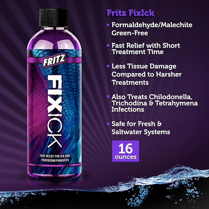Fritz Aquatics FixIck Treatment for Fresh and Saltwater Fish (16 oz)