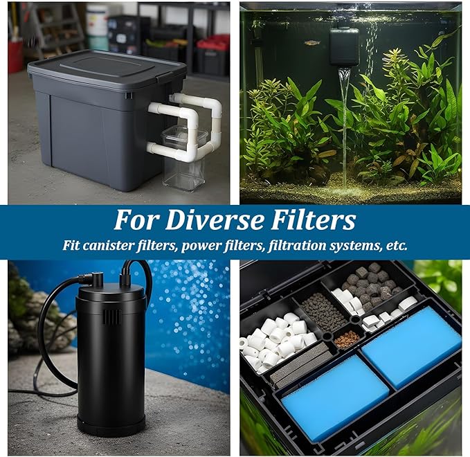 12-Pack Media Bags for Aquarium,Filter Media Bag,Reusable Aquarium Mesh Bag,Aquariums Filters Medias Bags with Zipper Closure for Bio Balls, Ceramic Rings & Filters Stones, Black