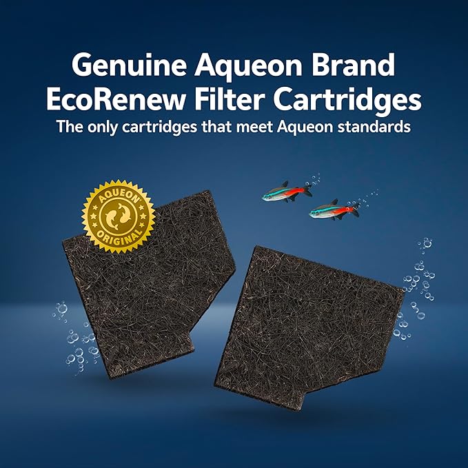 Aqueon Aquarium Fish Tank EcoRenew Filter Cartridge, Medium 15 pack