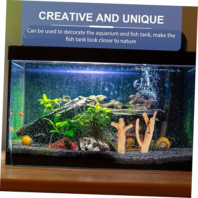 Abaodam 10Pcs Assorted Driftwood Branches for Aquarium Decor Natural Decoration for Fish Tank for Betta Fish Tanks and Reptile Habitats