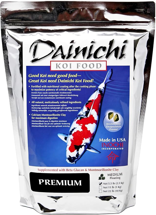 Dainichi KOI - PREMIUM (5.5 lb) Bag - Medium Pellet
