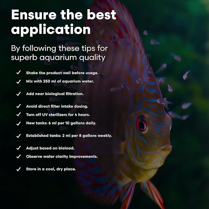 Brightwell Aquatics FlorinBacter7 Freshwater Aquarium Conditioner | Supports Biological Filtration | Removes Ammonia, Nitrite & Nitrate | Improves Water Clarity, 20L