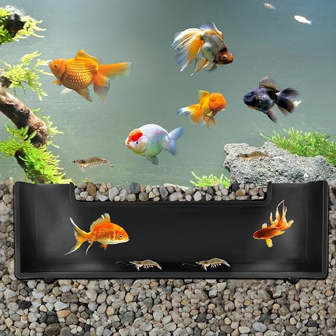 Shrimp Cave Aquarium Tunnel - Fish Tank Decorations, Corner Hideout, Hides for Aquarium - Tank Accessories