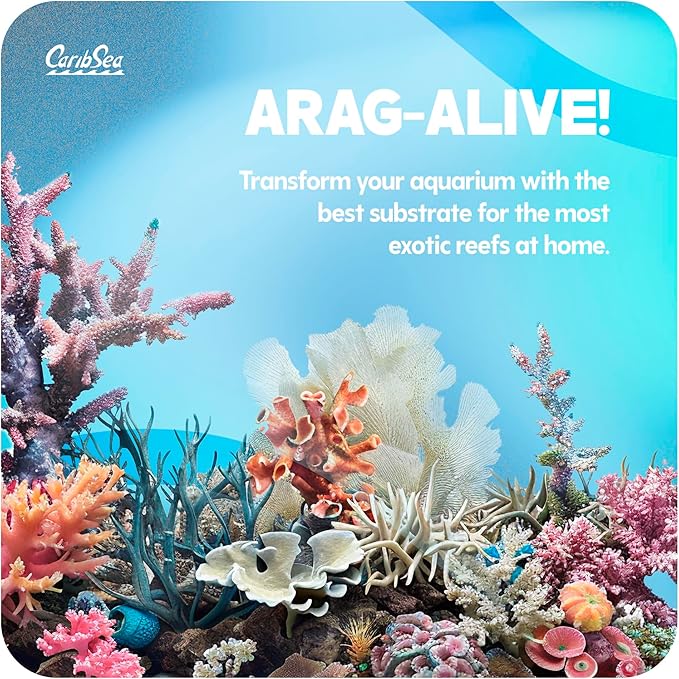 CaribSea Arag-Alive Bimini Pink Special Grade Reef Sand - 20 lbs - Natural Substrate for Marine & Reef Tanks, Promotes Coral Growth & Water Stability