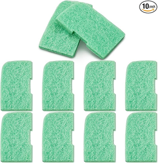 Threlaco 10 Pack Phosphate Remover Pads Compatible with fluval 307/407/306/406, Aquarium Filter Replacement Pads for Fish Tank (Green)