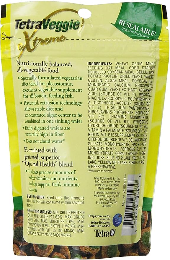 Algae Wafers Extreme Fish Food [Set of 2] Size: 2.12 oz.
