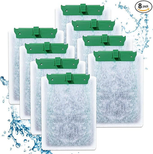 8PCS Medium Filter Cartridges Compatible with Tetra Whisper Bio-Bag Filter Cartridges Medium for Aquariums 10i IQ10 PF10, Fish Tank Filter Cartridges Power Filter Replacement for Tetra Filter