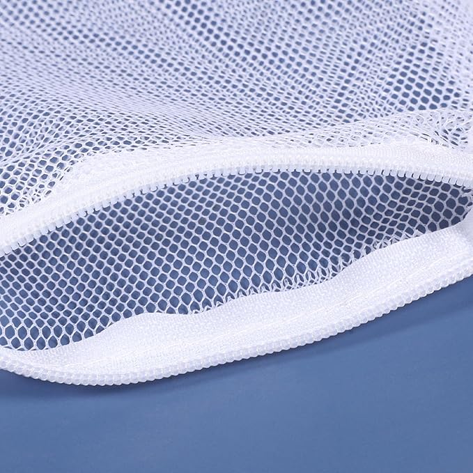 4 x 6 inch Mesh Filter Bags, 10 Pcs Reusable Bags with Zipper, Aquarium Filter Media Bag, Reusable Mesh Bags for Fish Tank Aquarium Filters