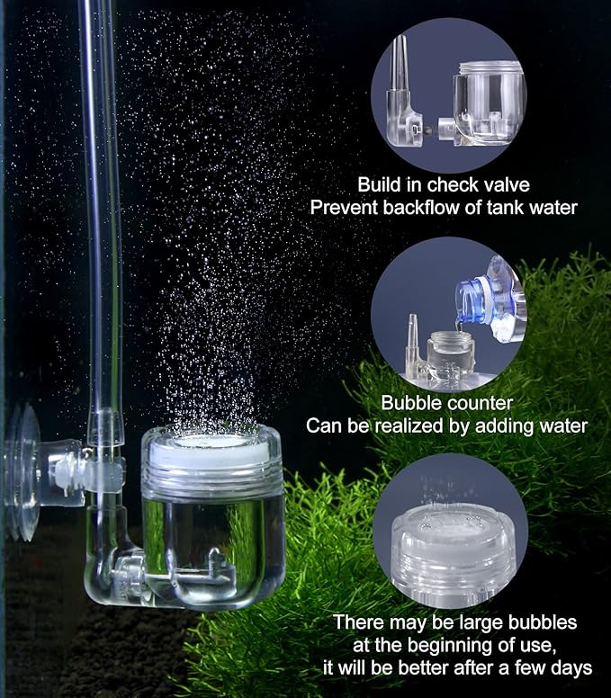 DIY CO2 kit for Aquarium with CO2 Diffuser & Needle Valve, G211