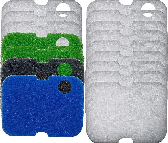32 Replacement Aquarium Canister Filters - Compatible with Cascade 700, 1000, CCF2UL& CCF3UL (32 Pack) by Think Crucial