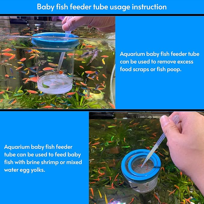 Fish Breeder Box for Fishes Tank Isolation Aquarium Separator Hatchery Incubator for Guppy Baby Betta Saltwater Clownfish Coral Aggressive or Injured Fish (Large Two-Piece Set)