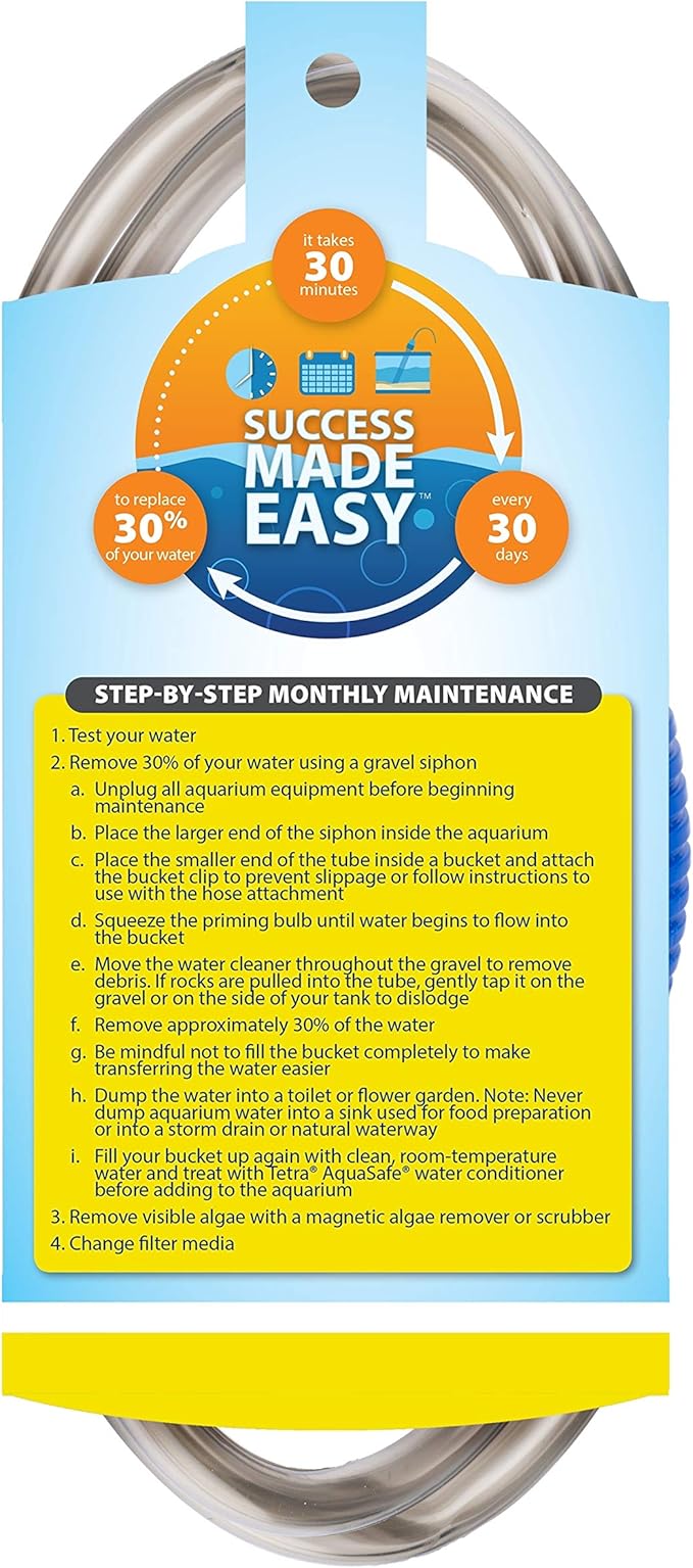 Tetra Water Cleaner Gravel Siphon for Aquariums, Easily Clean Freshwater Aquariums
