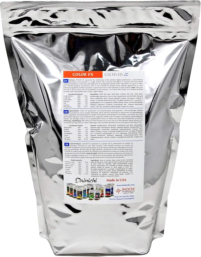 Dainichi Cichlid Food - Color FX Sinking Baby Pellet - 5.5 lbs