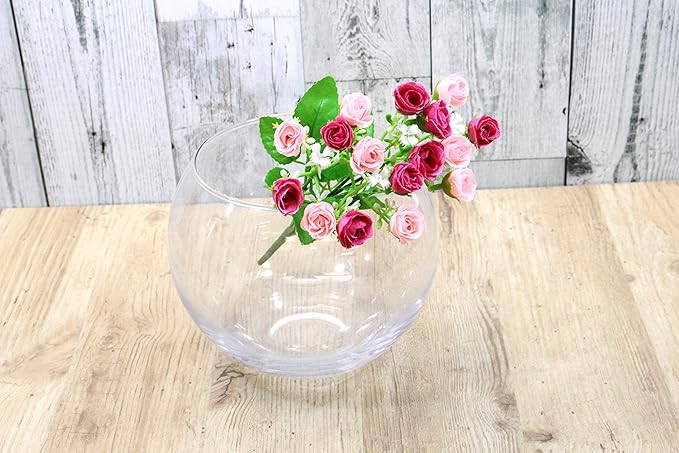New Terrarium House Plants Interior Aquarium Fish Bowl Vase Bubble Ball L H 6.3 x Diameter 7.1 inches (16 cm) x Diameter 7.1 inches (18 cm)