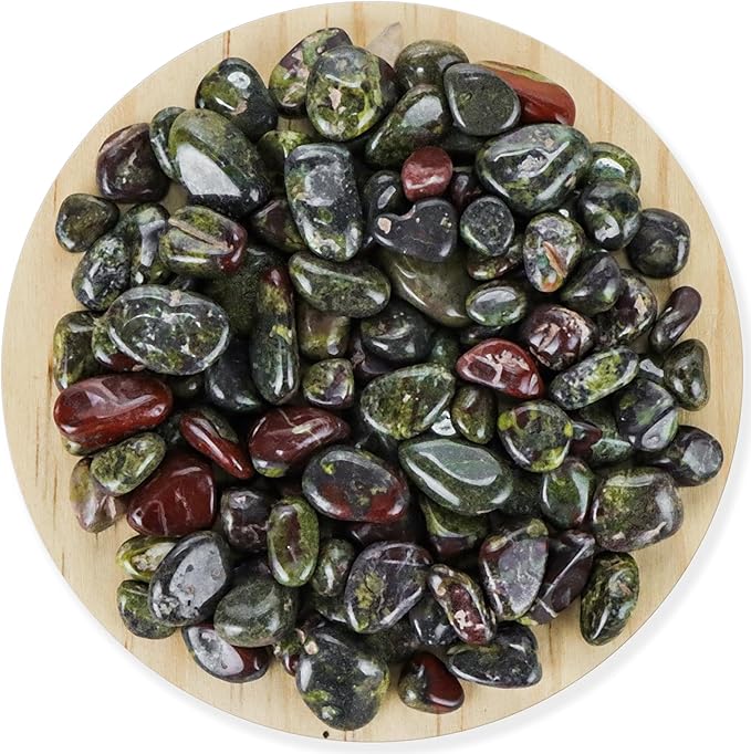 Colorful Agate 1lb Crystal Polished Tumbled Stones Irregular Shaped Crystal Chips Bulk Natural Gemstone Aquarium Gravel Rocks Vase Filler Fish Tank Gravel Home Decoration (Dragon Blood)