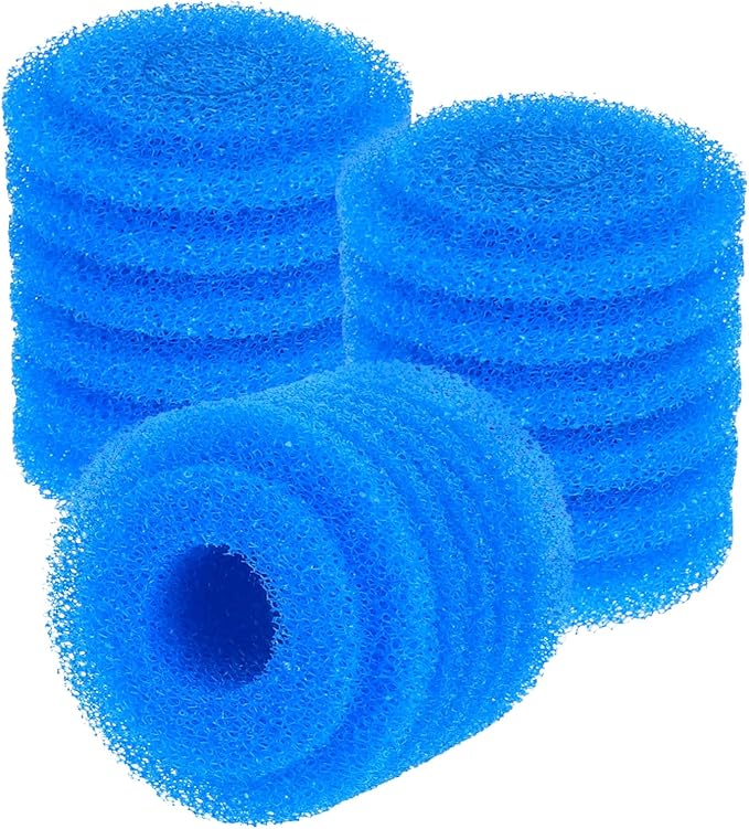 fishkeeper Bio Filter Sponge for Aquariums - 3 Pack, Washable and Reusable, Replacement Biological Filter Sponge Media for Fish Tanks