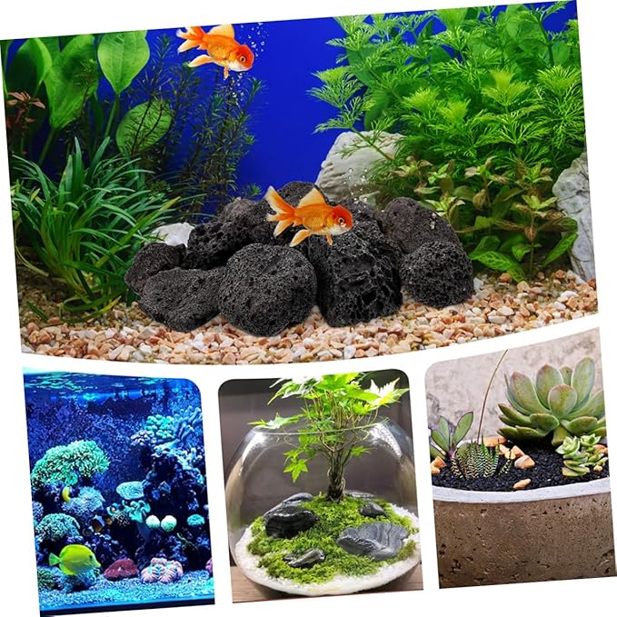 Natural Volcanic Stones for Garden Aquarium Decorative Rocks for Landscaping Fish Tanks Versatile Rustic Aesthetic