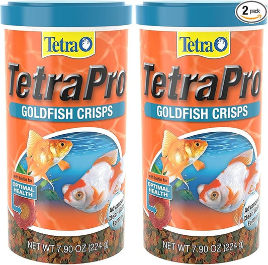 Tetra 77077 TetraPRO Goldfish Crisps for Fishes, 7.9 Ounce (Pack of 2)