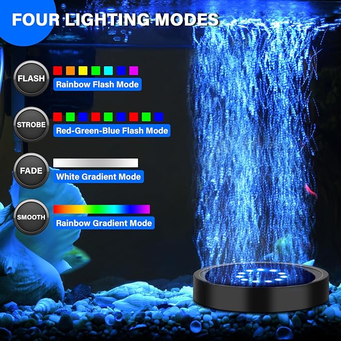 fishkeeper air Pump+Aquarium Bubbler Light
