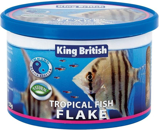 King British Tropical Fish Flake, Complete Food (with IHB) 55g - Valentina Va...